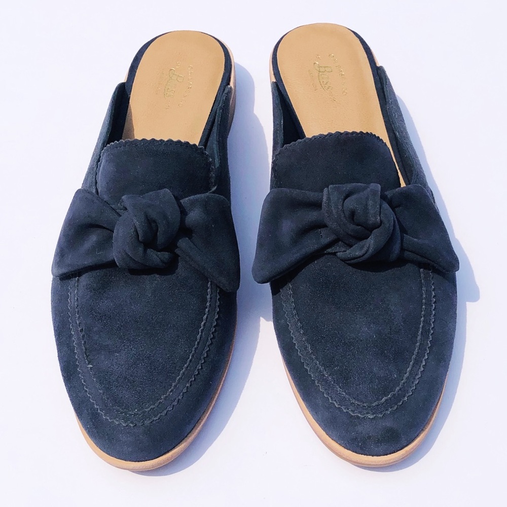 G.H. BASS & CO. GENUINE SUEDE EBBIE BOW MULE SIZE8
